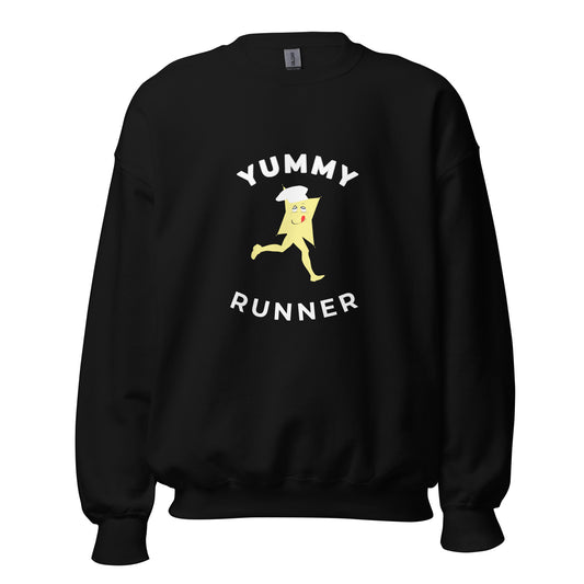 Yummy Runner Sweatshirt – Curved Text Design - CiaoBye