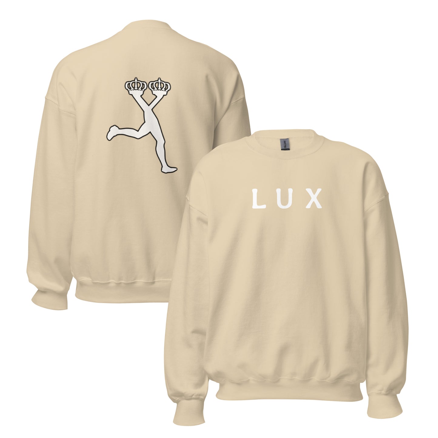 Lux Sweatshirt – Italian Design, Front & Back Graphic, Unisex - CiaoBye
