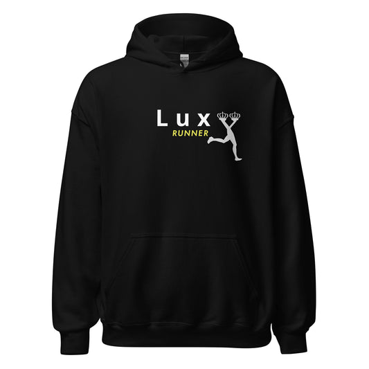 Lux Runner unisex streetwear black hoodie- CiaoBye