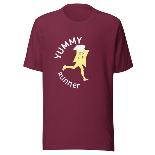 Yummy Runner Unisex T-Shirt – Funny Food Character Graphic Tee | Ciaobye - CiaoBye