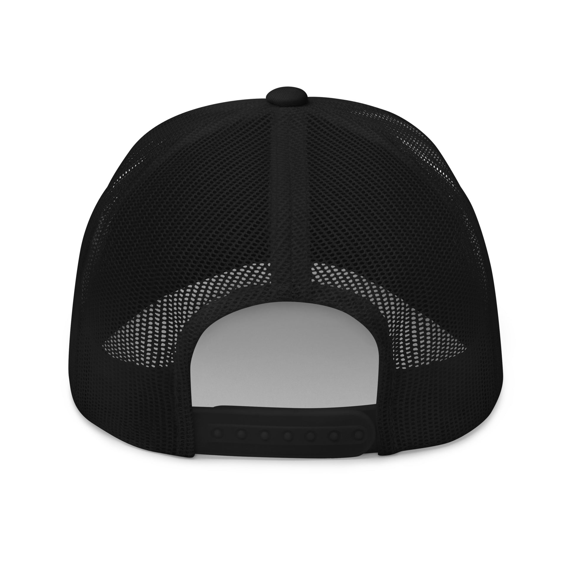 Black trucker hat,back view,Ciao Bye brand