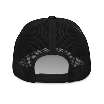 Black trucker hat,back view,Ciao Bye brand