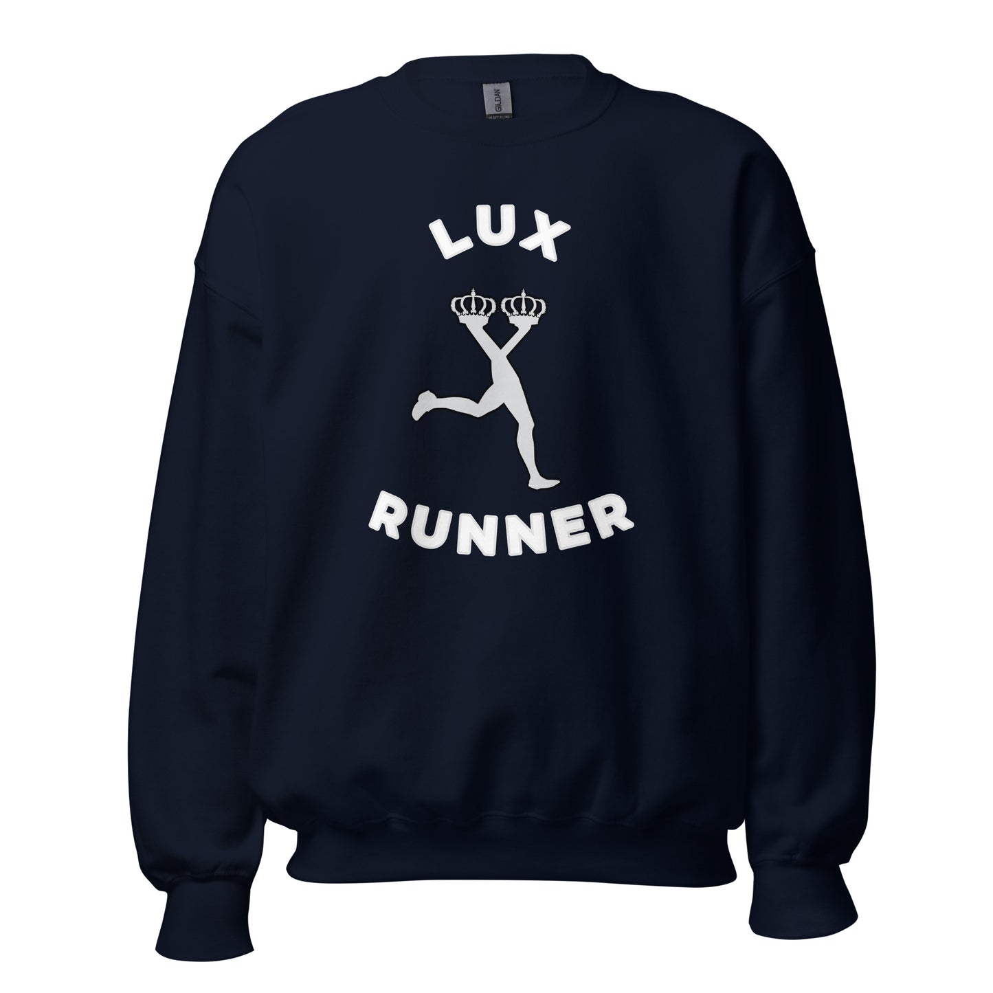 Lux Runner Sweatshirt – Curved Text Design - CiaoBye  