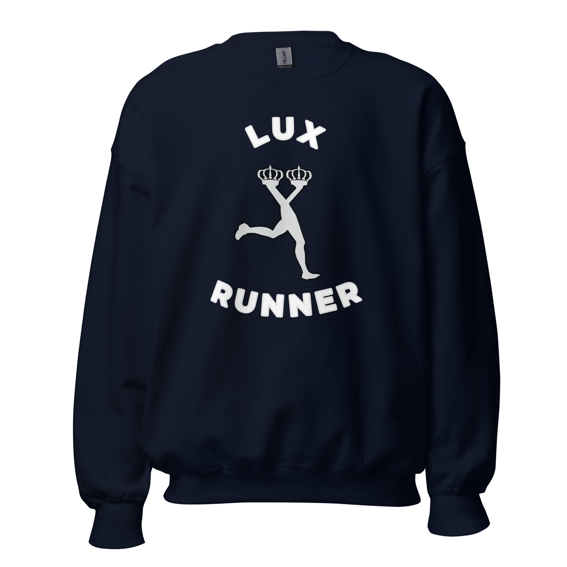 Lux Runner Sweatshirt – Curved Text Design - CiaoBye  