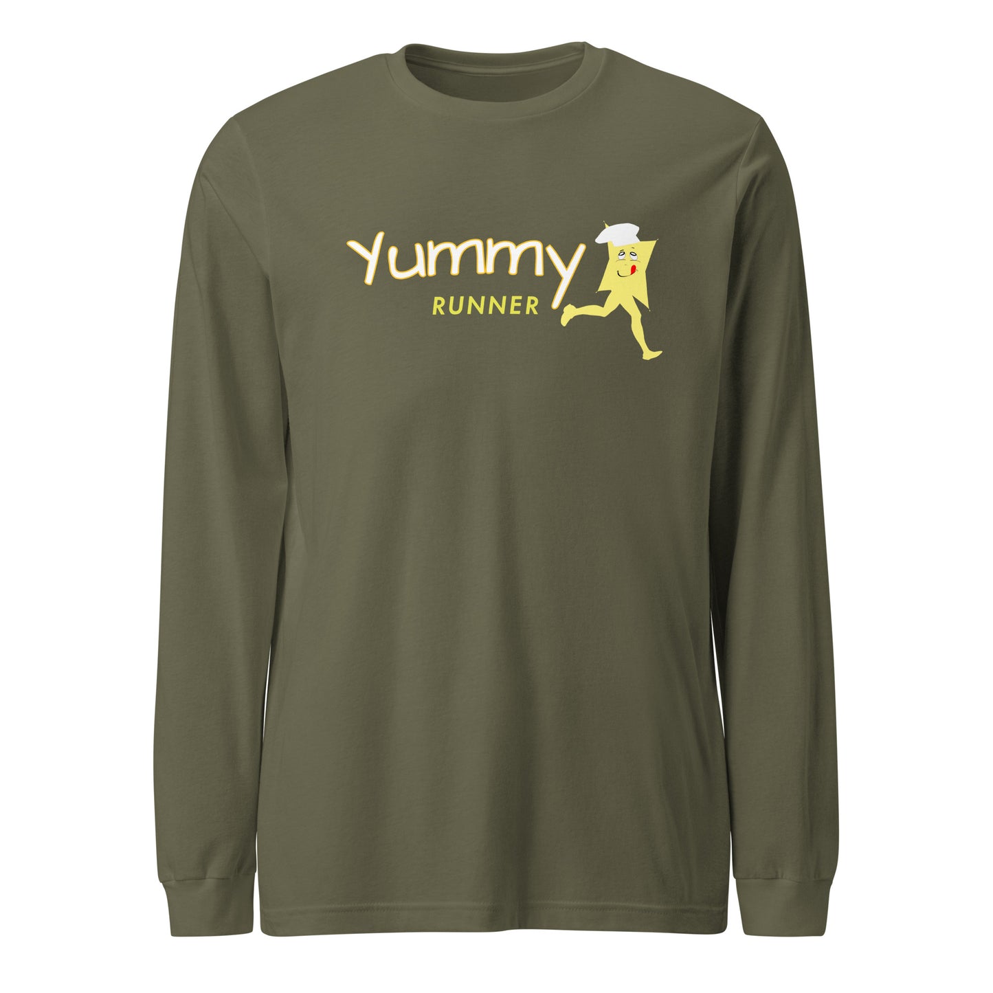 Yummy Runner Long Sleeve Tee – Unisex 100% Cotton | Bold Streetwear Character - CiaoBye  