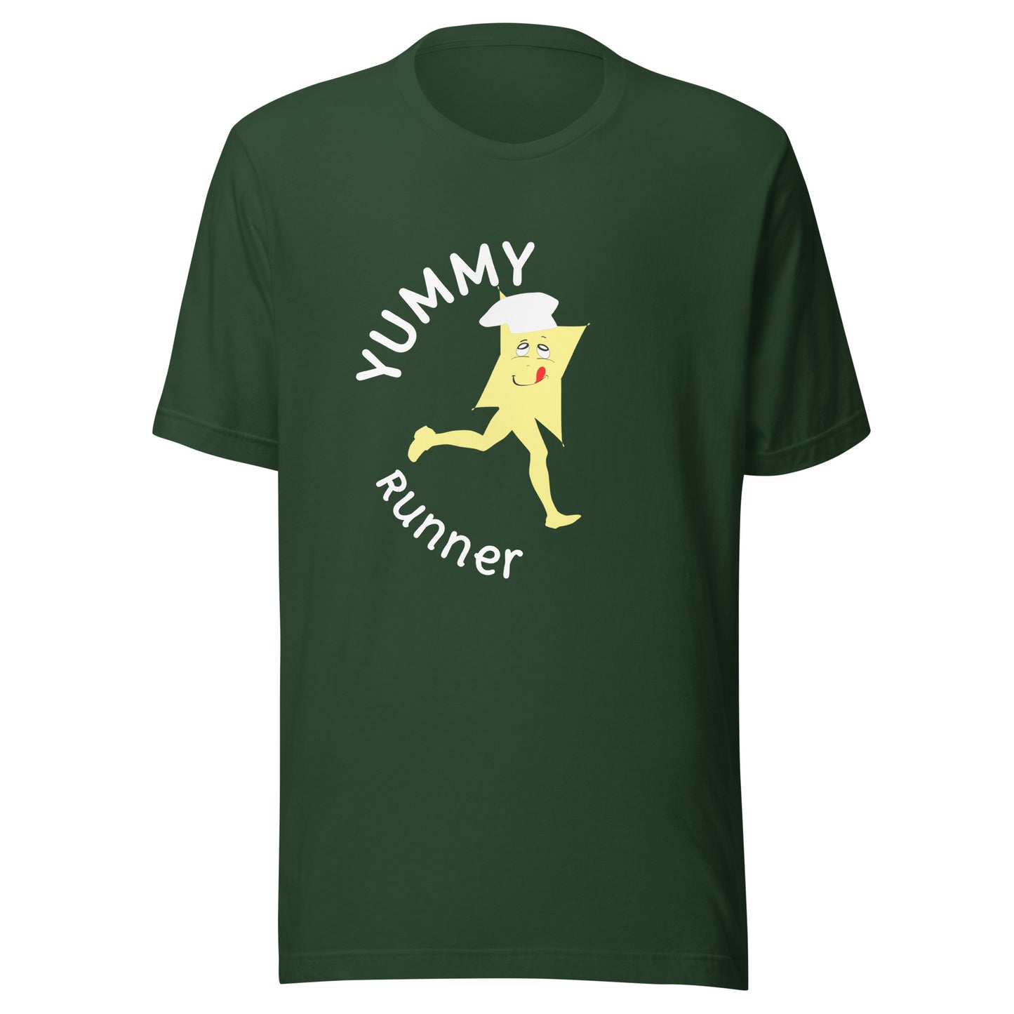 Yummy Runner Unisex T-Shirt – Funny Food Character Graphic Tee | Ciaobye - CiaoBye  